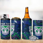 Personalized Newcastle Knights 4 in 1 Can Cooler Tumbler Aboriginal Pattern with Graffiti Style Design