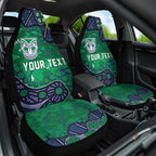 Personalized Newcastle Knights Car Seat Cover Aboriginal Pattern with Graffiti Style Design