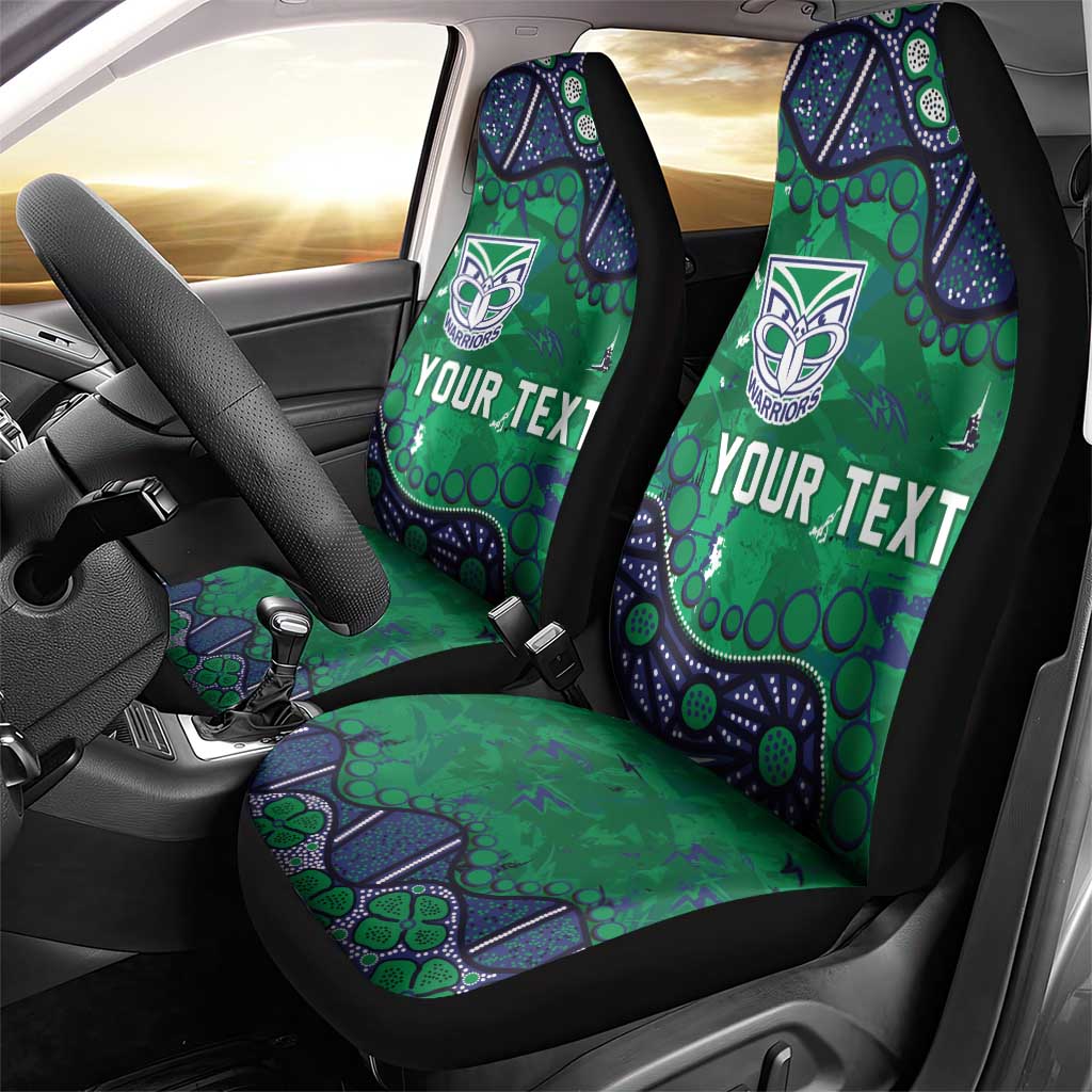 Personalized Newcastle Knights Car Seat Cover Aboriginal Pattern with Graffiti Style Design