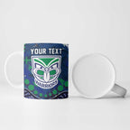Personalized Newcastle Knights Ceramic Mug Aboriginal Pattern with Graffiti Style Design
