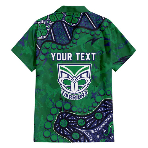 Personalized Newcastle Knights Family Matching Puletasi and Hawaiian Shirt Aboriginal Pattern with Graffiti Style Design
