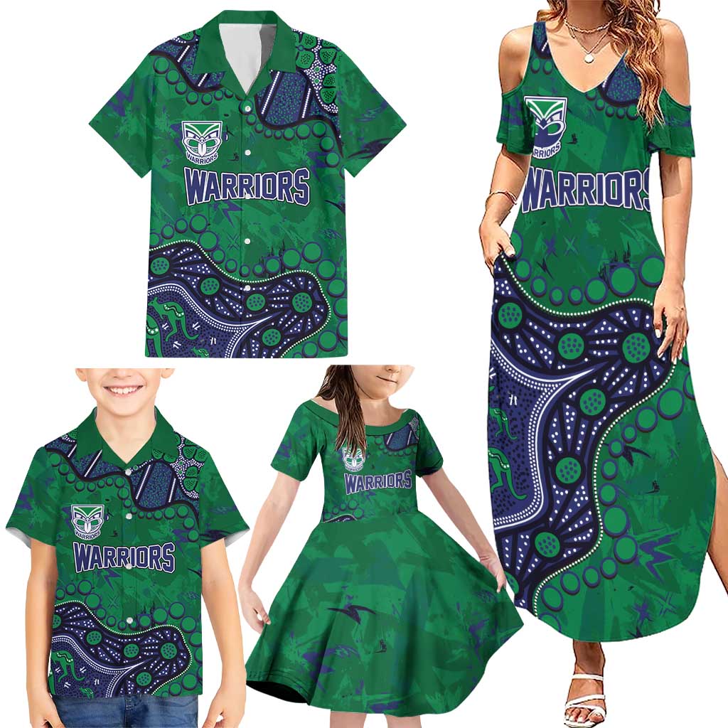 Personalized Newcastle Knights Family Matching Summer Maxi Dress and Hawaiian Shirt Aboriginal Pattern with Graffiti Style Design