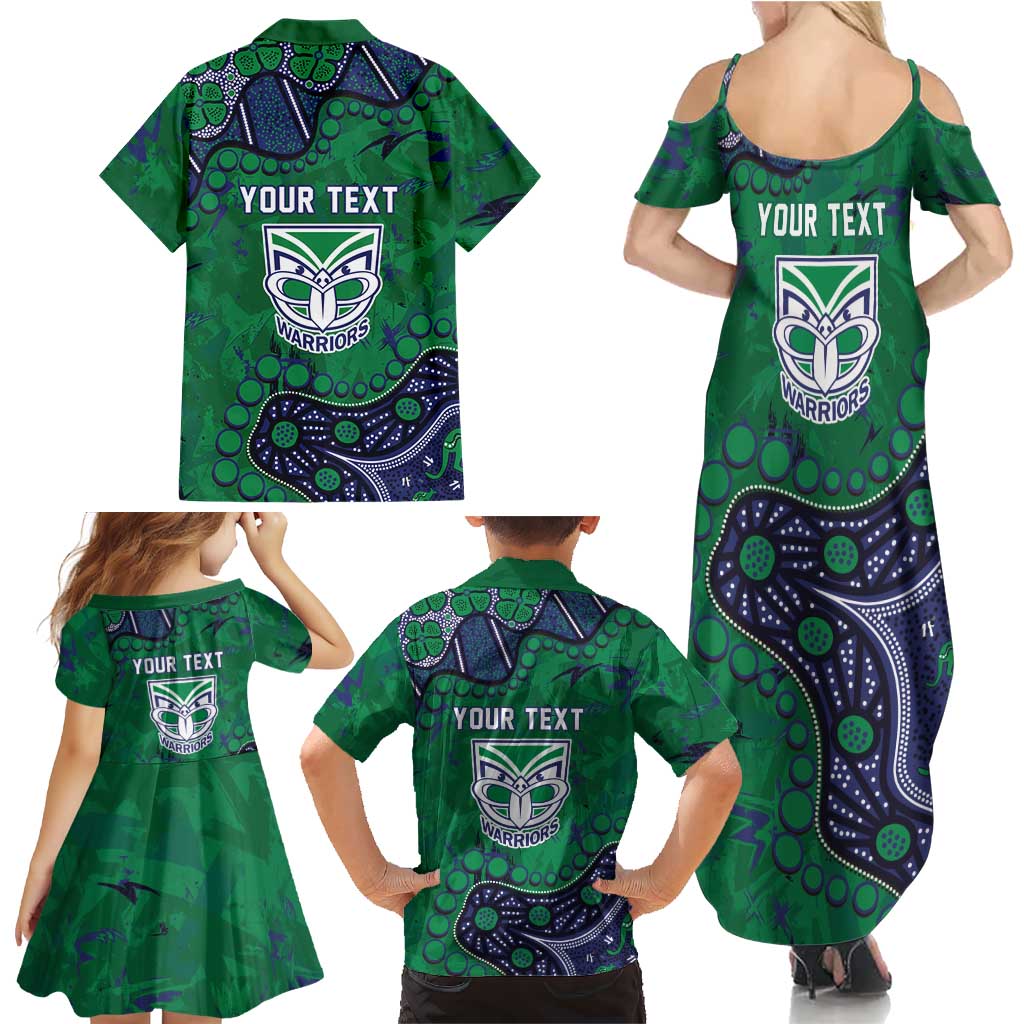 Personalized Newcastle Knights Family Matching Summer Maxi Dress and Hawaiian Shirt Aboriginal Pattern with Graffiti Style Design