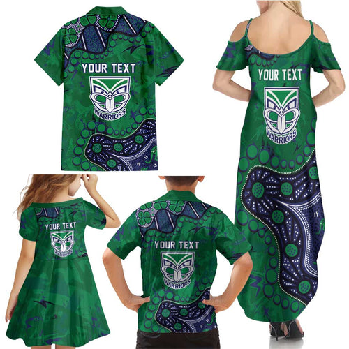 Personalized Newcastle Knights Family Matching Summer Maxi Dress and Hawaiian Shirt Aboriginal Pattern with Graffiti Style Design