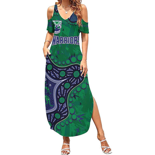 Personalized Newcastle Knights Family Matching Summer Maxi Dress and Hawaiian Shirt Aboriginal Pattern with Graffiti Style Design