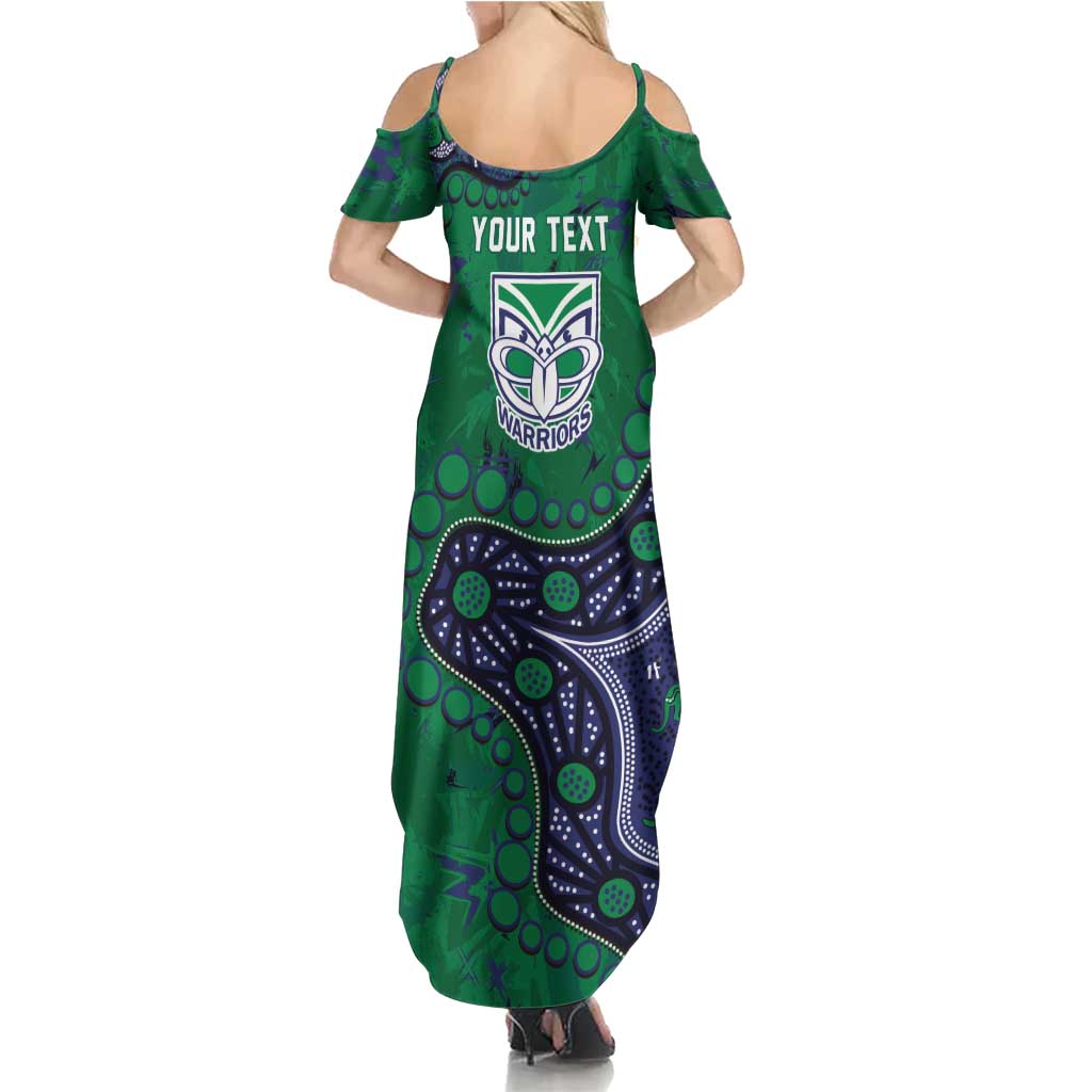 Personalized Newcastle Knights Family Matching Summer Maxi Dress and Hawaiian Shirt Aboriginal Pattern with Graffiti Style Design