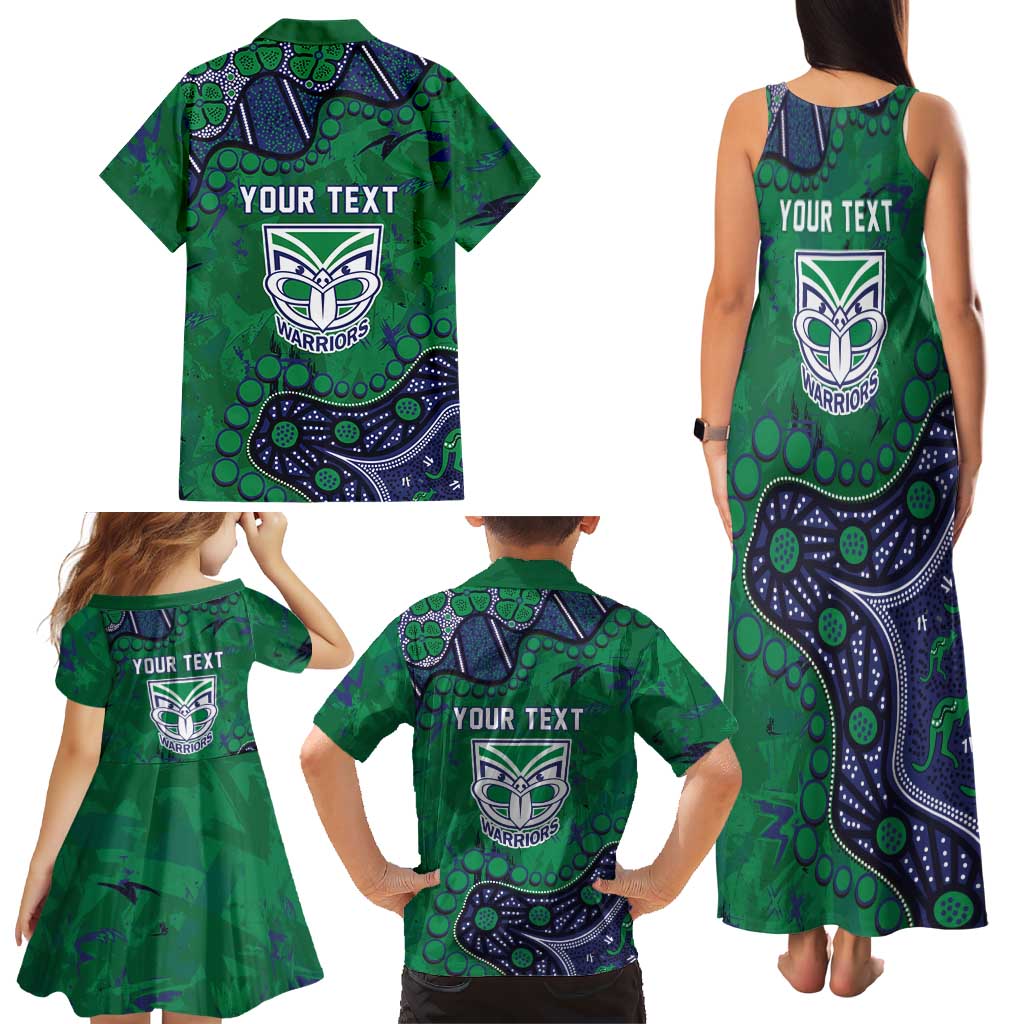 Personalized Newcastle Knights Family Matching Tank Maxi Dress and Hawaiian Shirt Aboriginal Pattern with Graffiti Style Design