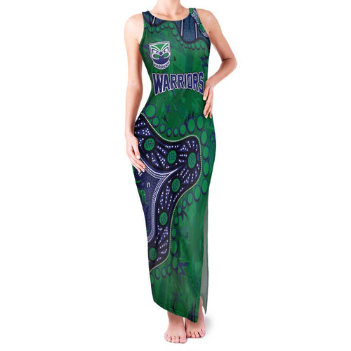 Personalized Newcastle Knights Family Matching Tank Maxi Dress and Hawaiian Shirt Aboriginal Pattern with Graffiti Style Design