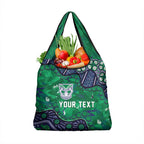 Personalized Newcastle Knights Grocery Bag Aboriginal Pattern with Graffiti Style Design