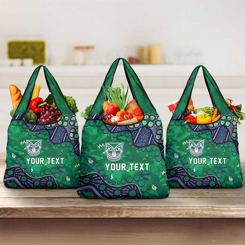 Personalized Newcastle Knights Grocery Bag Aboriginal Pattern with Graffiti Style Design