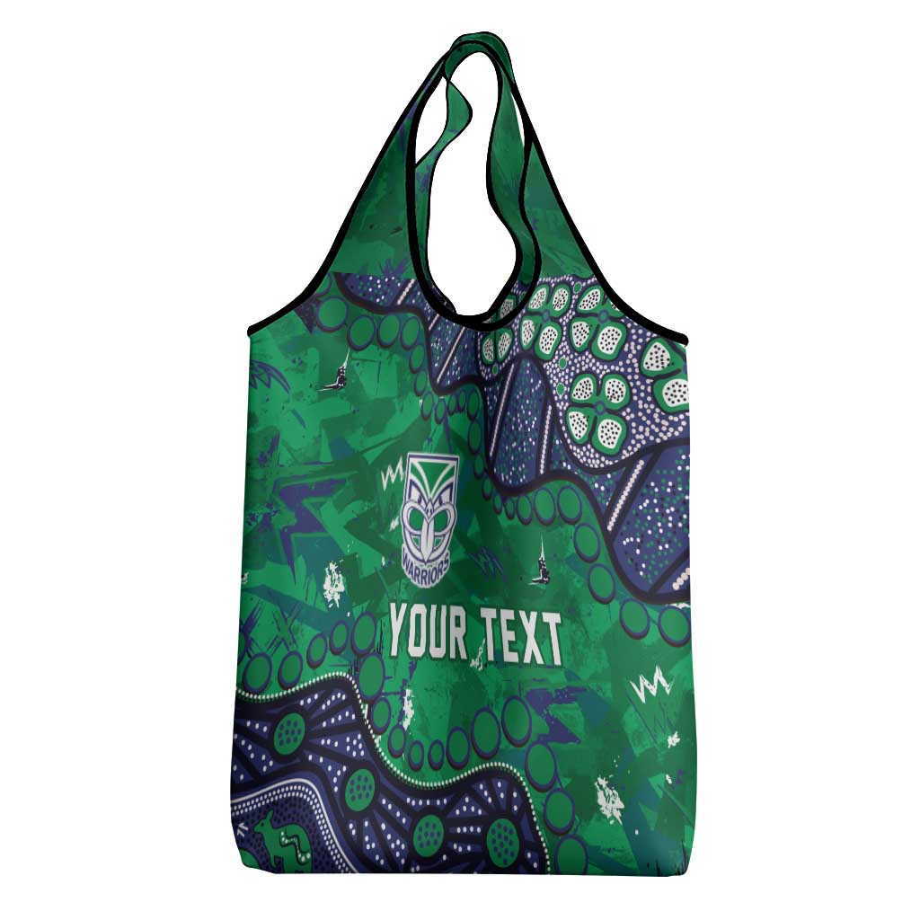 Personalized Newcastle Knights Grocery Bag Aboriginal Pattern with Graffiti Style Design