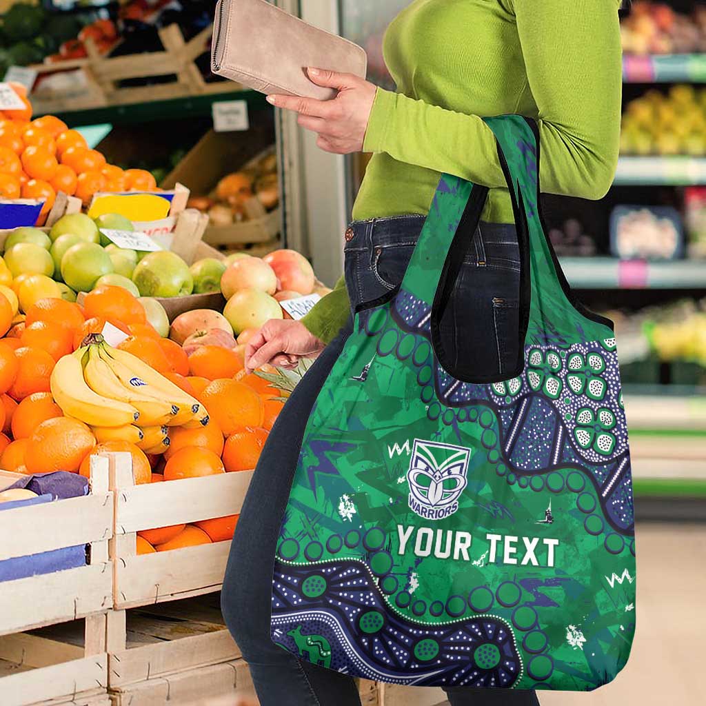 Personalized Newcastle Knights Grocery Bag Aboriginal Pattern with Graffiti Style Design