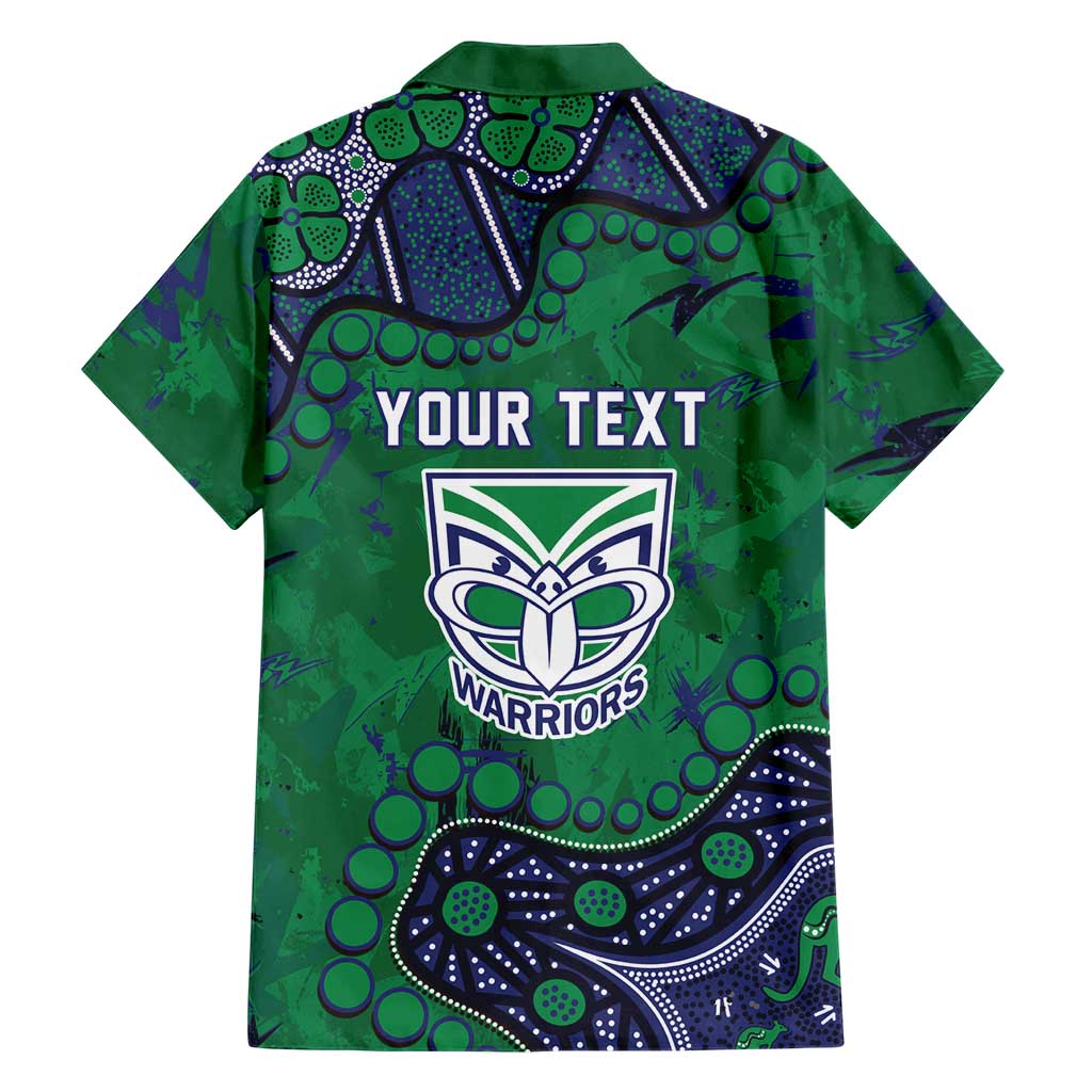 Personalized Newcastle Knights Hawaiian Shirt Aboriginal Pattern with Graffiti Style Design