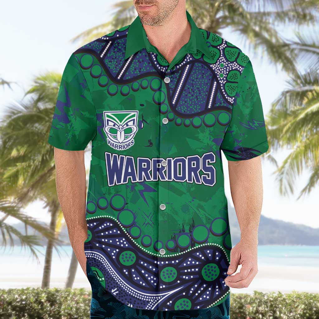 Personalized Newcastle Knights Hawaiian Shirt Aboriginal Pattern with Graffiti Style Design