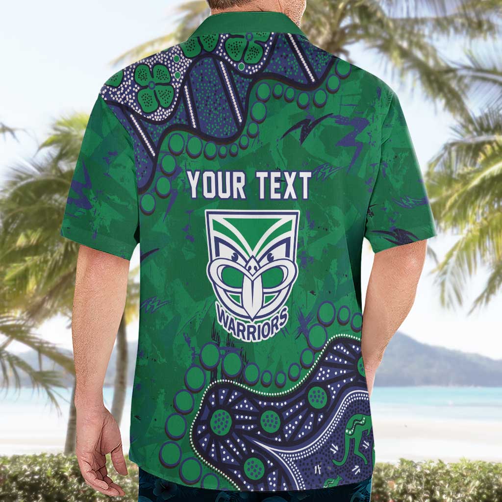 Personalized Newcastle Knights Hawaiian Shirt Aboriginal Pattern with Graffiti Style Design