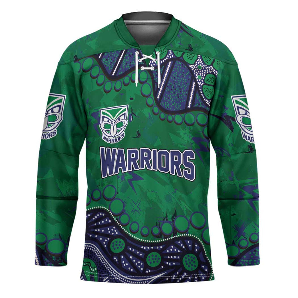Personalized Newcastle Knights Hockey Jersey Aboriginal Pattern with Graffiti Style Design