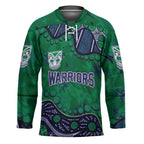 Personalized Newcastle Knights Hockey Jersey Aboriginal Pattern with Graffiti Style Design
