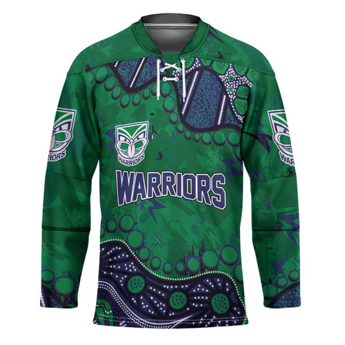 Personalized Newcastle Knights Hockey Jersey Aboriginal Pattern with Graffiti Style Design