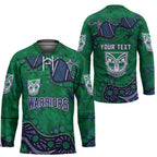 Personalized Newcastle Knights Hockey Jersey Aboriginal Pattern with Graffiti Style Design