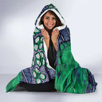 Personalized Newcastle Knights Hooded Blanket Aboriginal Pattern with Graffiti Style Design