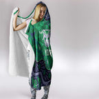 Personalized Newcastle Knights Hooded Blanket Aboriginal Pattern with Graffiti Style Design