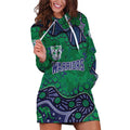 Personalized Newcastle Knights Hoodie Dress Aboriginal Pattern with Graffiti Style Design