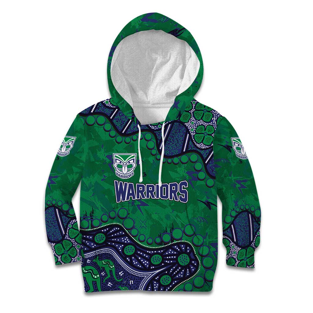 Personalized Newcastle Knights Kid Hoodie Aboriginal Pattern with Graffiti Style Design
