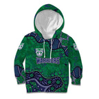 Personalized Newcastle Knights Kid Hoodie Aboriginal Pattern with Graffiti Style Design