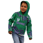 Personalized Newcastle Knights Kid Hoodie Aboriginal Pattern with Graffiti Style Design