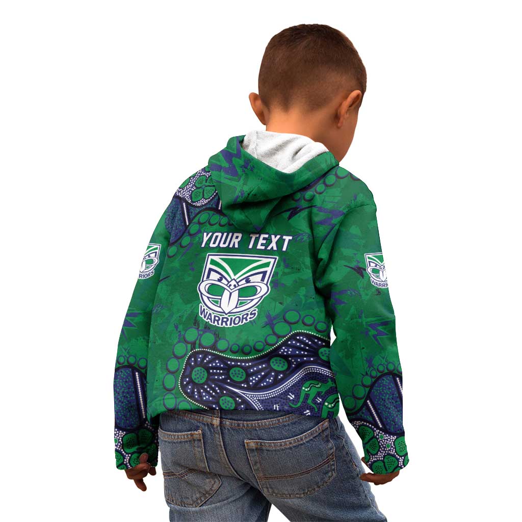 Personalized Newcastle Knights Kid Hoodie Aboriginal Pattern with Graffiti Style Design