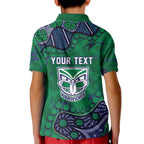 Personalized Newcastle Knights Kid Polo Shirt Aboriginal Pattern with Graffiti Style Design