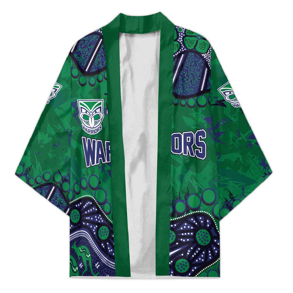 Personalized Newcastle Knights Kimono Aboriginal Pattern with Graffiti Style Design