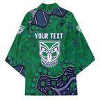Personalized Newcastle Knights Kimono Aboriginal Pattern with Graffiti Style Design