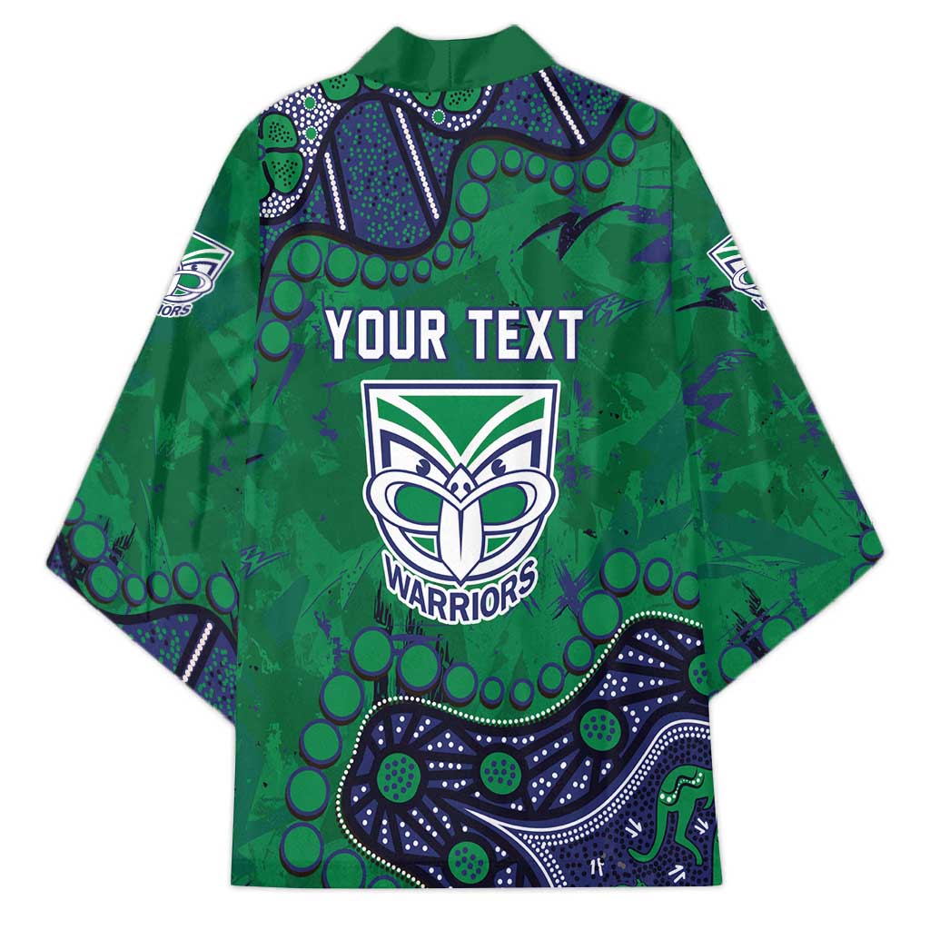 Personalized Newcastle Knights Kimono Aboriginal Pattern with Graffiti Style Design