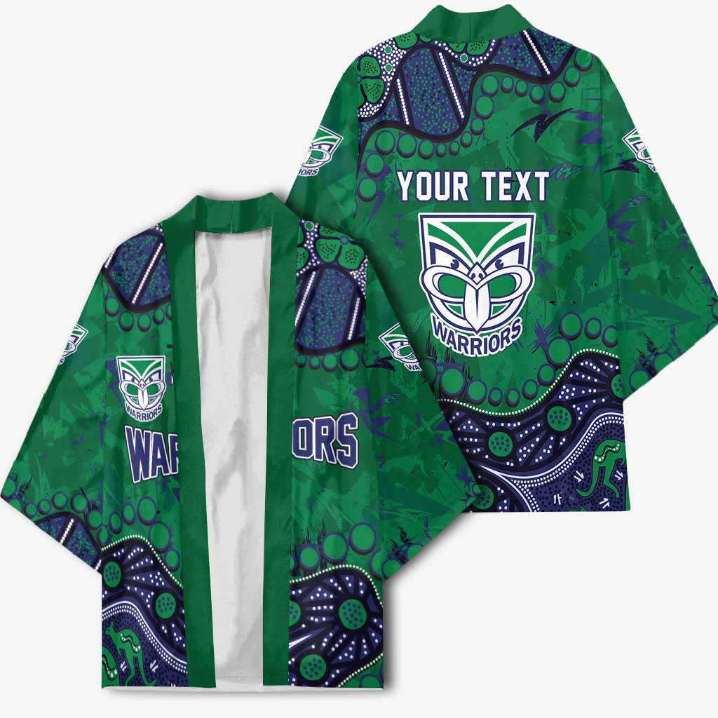 Personalized Newcastle Knights Kimono Aboriginal Pattern with Graffiti Style Design