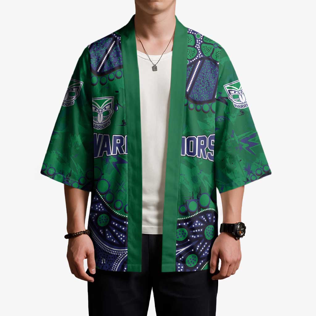 Personalized Newcastle Knights Kimono Aboriginal Pattern with Graffiti Style Design