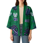 Personalized Newcastle Knights Kimono Aboriginal Pattern with Graffiti Style Design