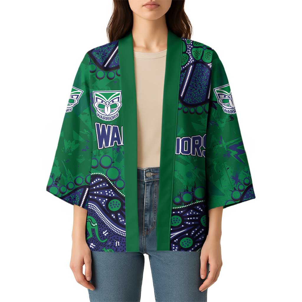 Personalized Newcastle Knights Kimono Aboriginal Pattern with Graffiti Style Design