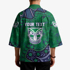 Personalized Newcastle Knights Kimono Aboriginal Pattern with Graffiti Style Design