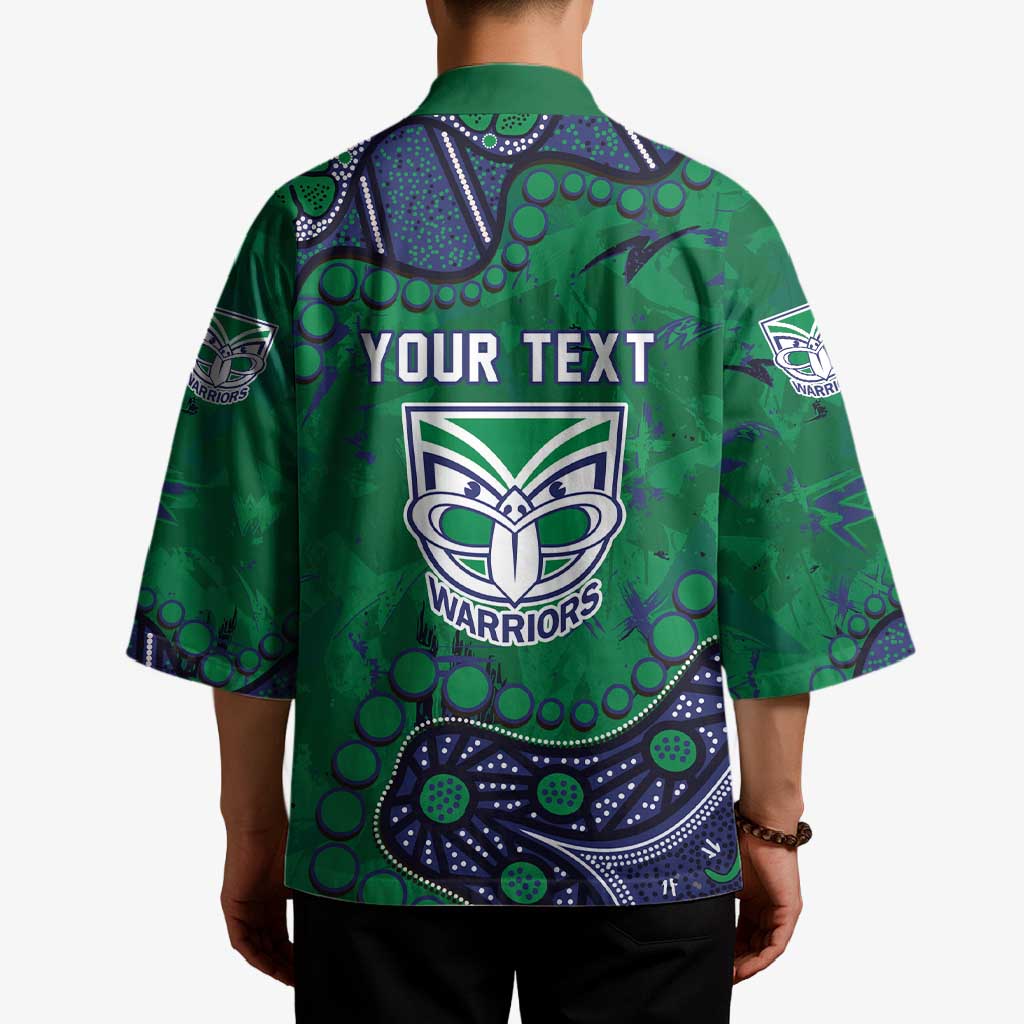 Personalized Newcastle Knights Kimono Aboriginal Pattern with Graffiti Style Design