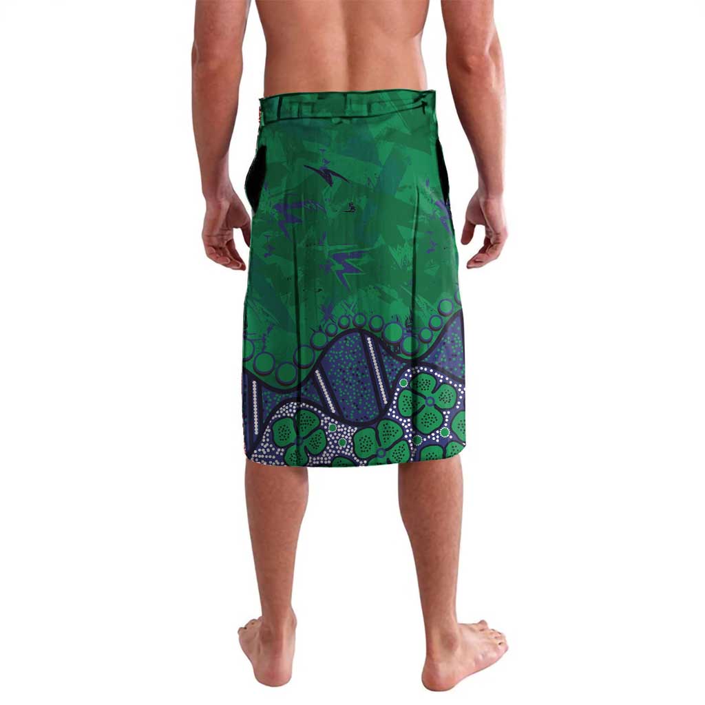 Personalized Newcastle Knights Lavalava Aboriginal Pattern with Graffiti Style Design