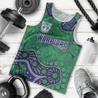 Personalized Newcastle Knights Men Tank Top Aboriginal Pattern with Graffiti Style Design