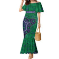 Personalized Newcastle Knights Mermaid Dress Aboriginal Pattern with Graffiti Style Design