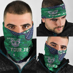 Personalized Newcastle Knights Neck Gaiter Aboriginal Pattern with Graffiti Style Design