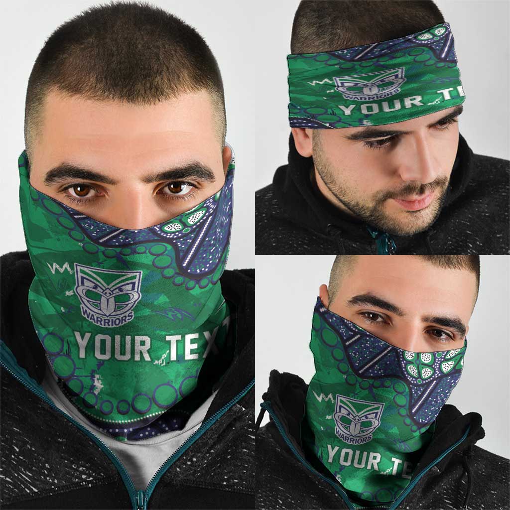 Personalized Newcastle Knights Neck Gaiter Aboriginal Pattern with Graffiti Style Design