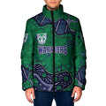 Personalized Newcastle Knights Padded Jacket Aboriginal Pattern with Graffiti Style Design