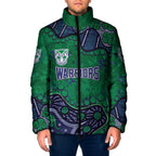 Personalized Newcastle Knights Padded Jacket Aboriginal Pattern with Graffiti Style Design