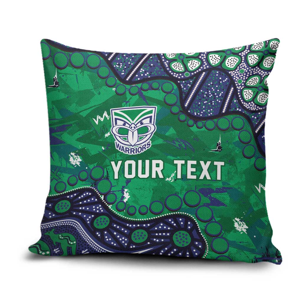 Personalized Newcastle Knights Pillow Cover Aboriginal Pattern with Graffiti Style Design