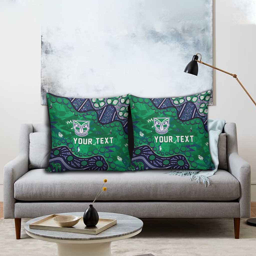 Personalized Newcastle Knights Pillow Cover Aboriginal Pattern with Graffiti Style Design