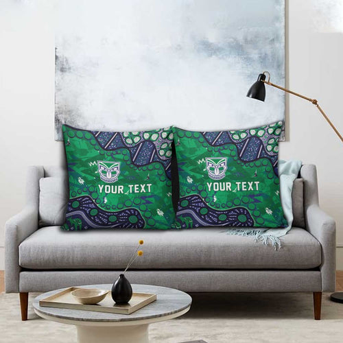 Personalized Newcastle Knights Pillow Cover Aboriginal Pattern with Graffiti Style Design